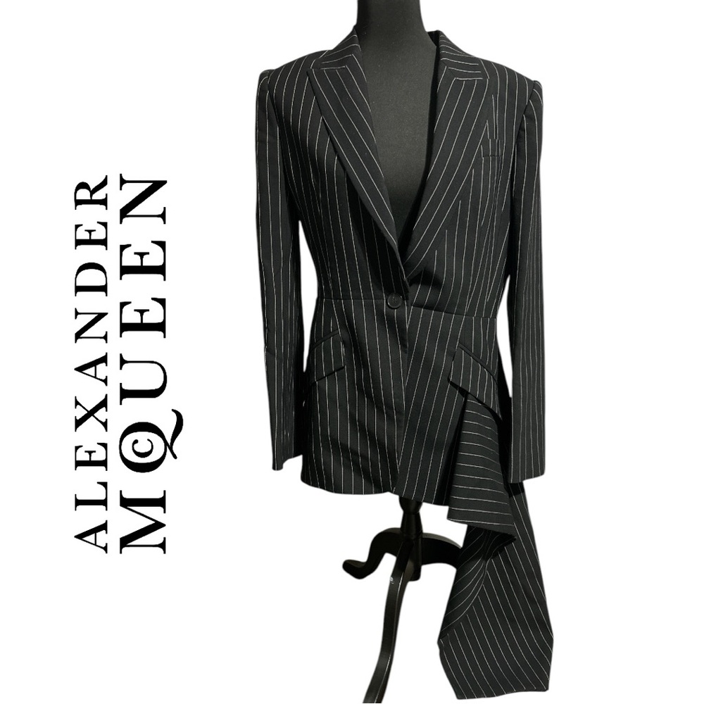 Alexander McQueen Women's Pinstripe 3-Piece Suit - Size 48 US 18/20
